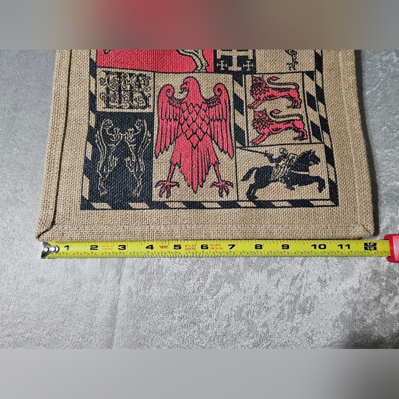 Medieval Designed Woven Tote Bag - Picture 4 of 5